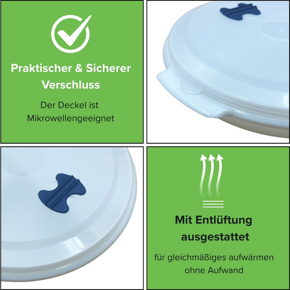 Mikrowellen-Teller mit Einteilung